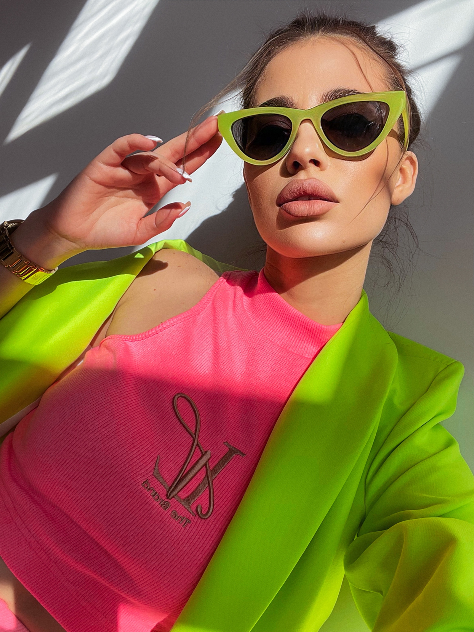 Komplet dopasowany JENNY OLAVOGA różowy