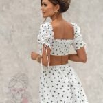 Sukienka w groszki Alicia biała