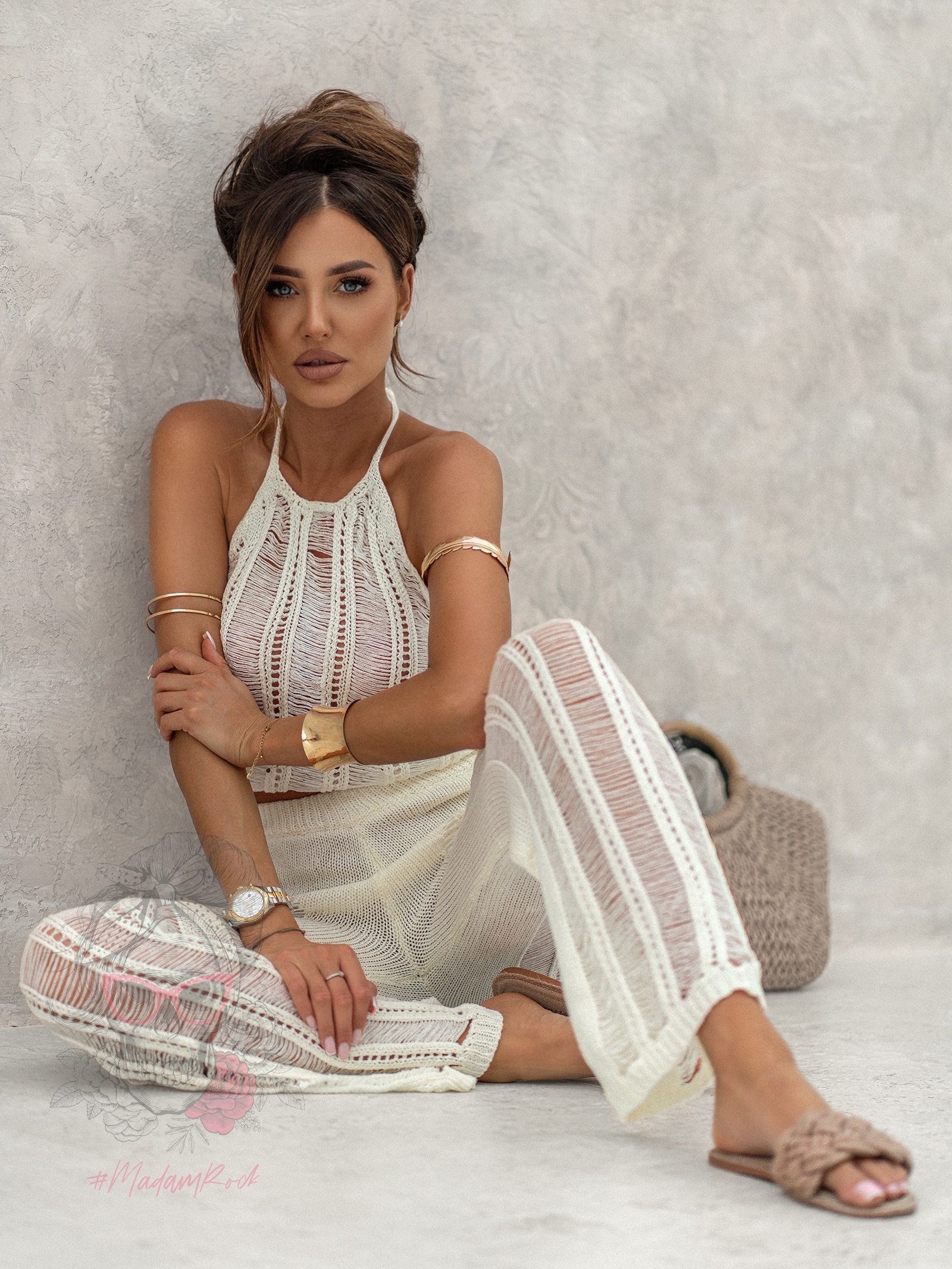 Komplet plażowy Lagunn ecru