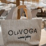 Torba plażowa pleciona logowana THERAPY OLAVOGA beżowa