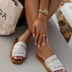 Torba plażowa pleciona logowana THERAPY OLAVOGA beżowa