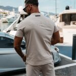 Komplet męski ze spodenkami FEAR OLAVOGA beżowy