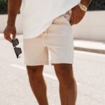 Spodenki dresowe męskie ARGUS OLAVOGA beżowe