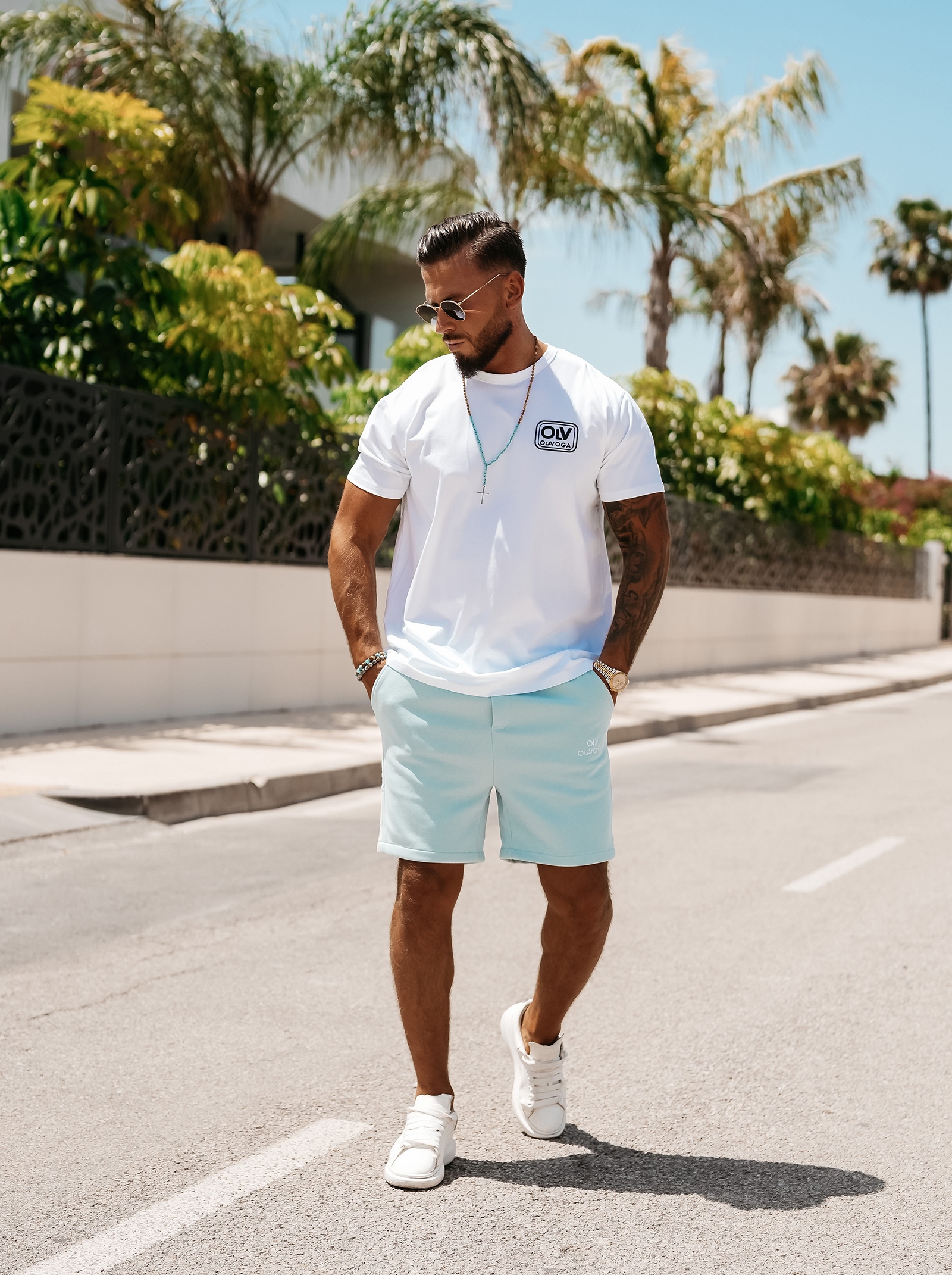 Spodenki dresowe męskie ARGUS OLAVOGA niebieskie Spodenki dresowe męskie ARGUS OLAVOGA niebieskie