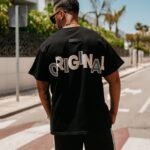 T-shirt męski logowany CONVEX OLAVOGA czarny