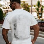 T-shirt męski bawełniany SMOKE OLAVOGA ecru