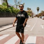 T-shirt męski logowany CONVEX OLAVOGA czarny