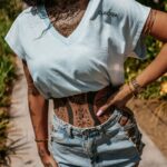 T-shirt bawełniany NEXIA OLAVOGA j.niebieski