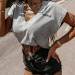 T-shirt bawełniany NEXIA OLAVOGA j.szary