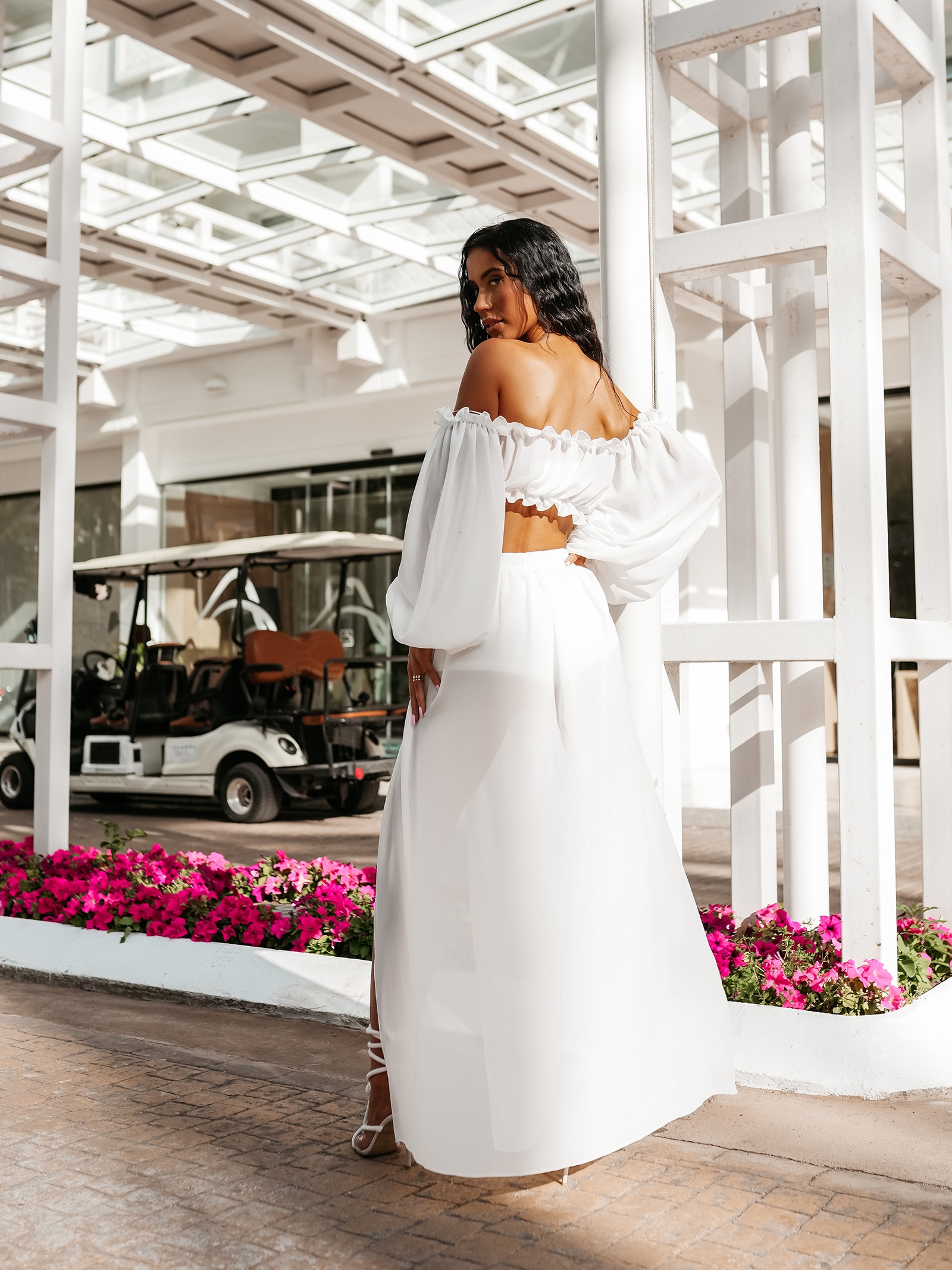 Komplet damski letni CUMIN OLAVOGA ecru