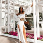 Komplet damski letni CUMIN OLAVOGA ecru