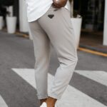 Spodnie męskie eleganckie WESTON OLAVOGA ecru