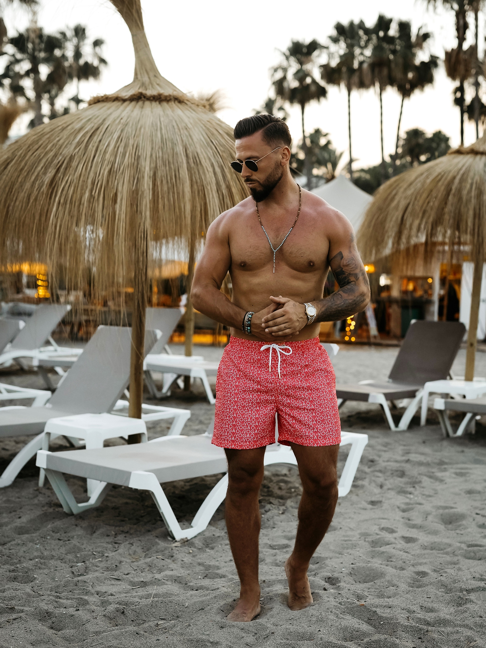 Kąpielówki męskie COOLER OLAVOGA n.pomarańcz