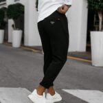 Spodnie męskie eleganckie WESTON OLAVOGA czarne