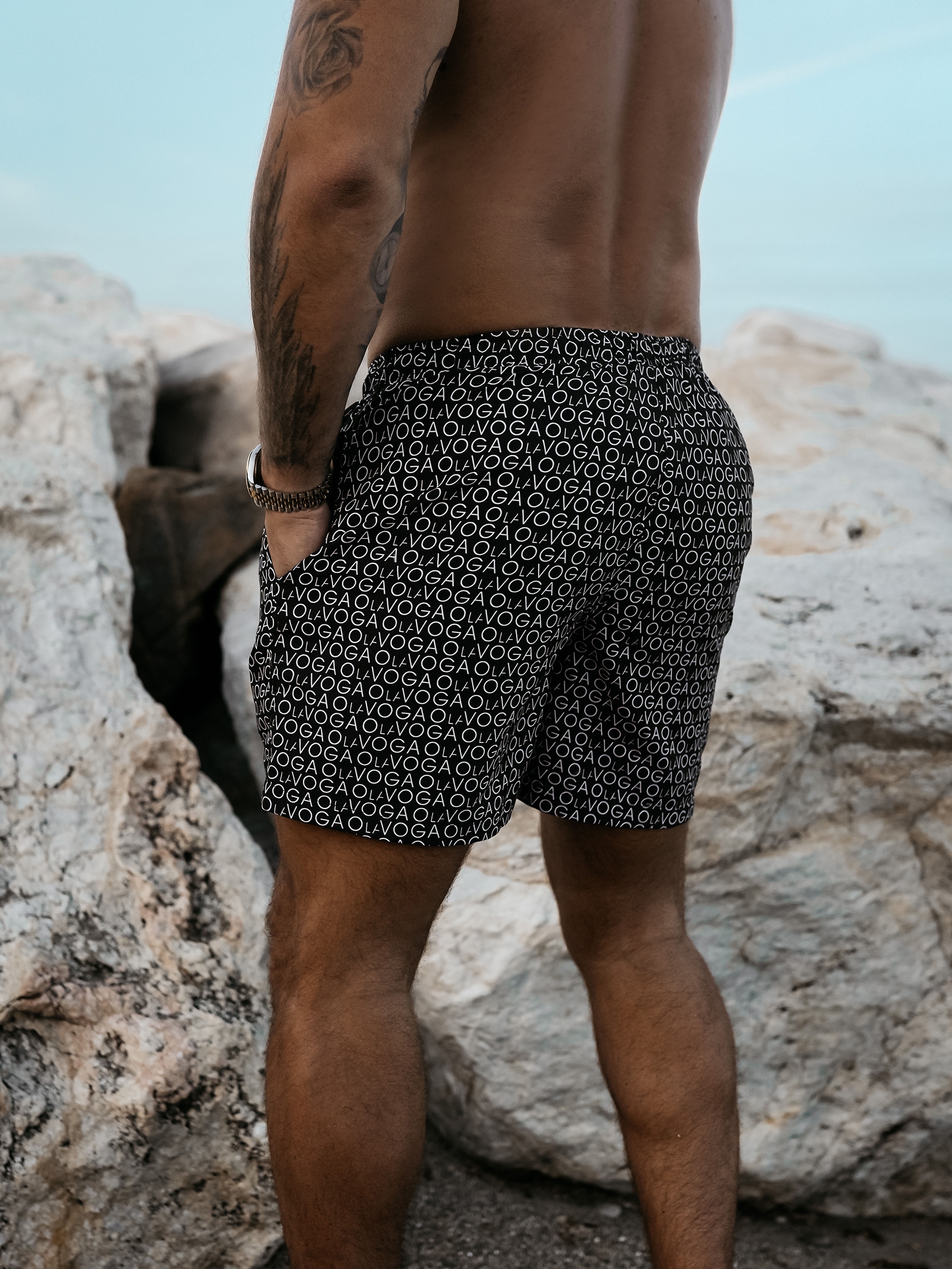 Kąpielówki męskie COOLER OLAVOGA czarne