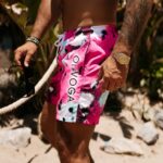 Kąpielówki szorty męskie FUNKY OLAVOGA n.róż