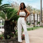 Spodnie casualowe POLEM OLAVOGA ecru