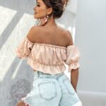 Top satynowy Minis beżowy