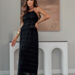 Komplet wakacyjny top + spódnica HollyWave czarny