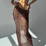 Komplet strój kąpielowy+spódnica CHIARA SWIMWEAR panterka