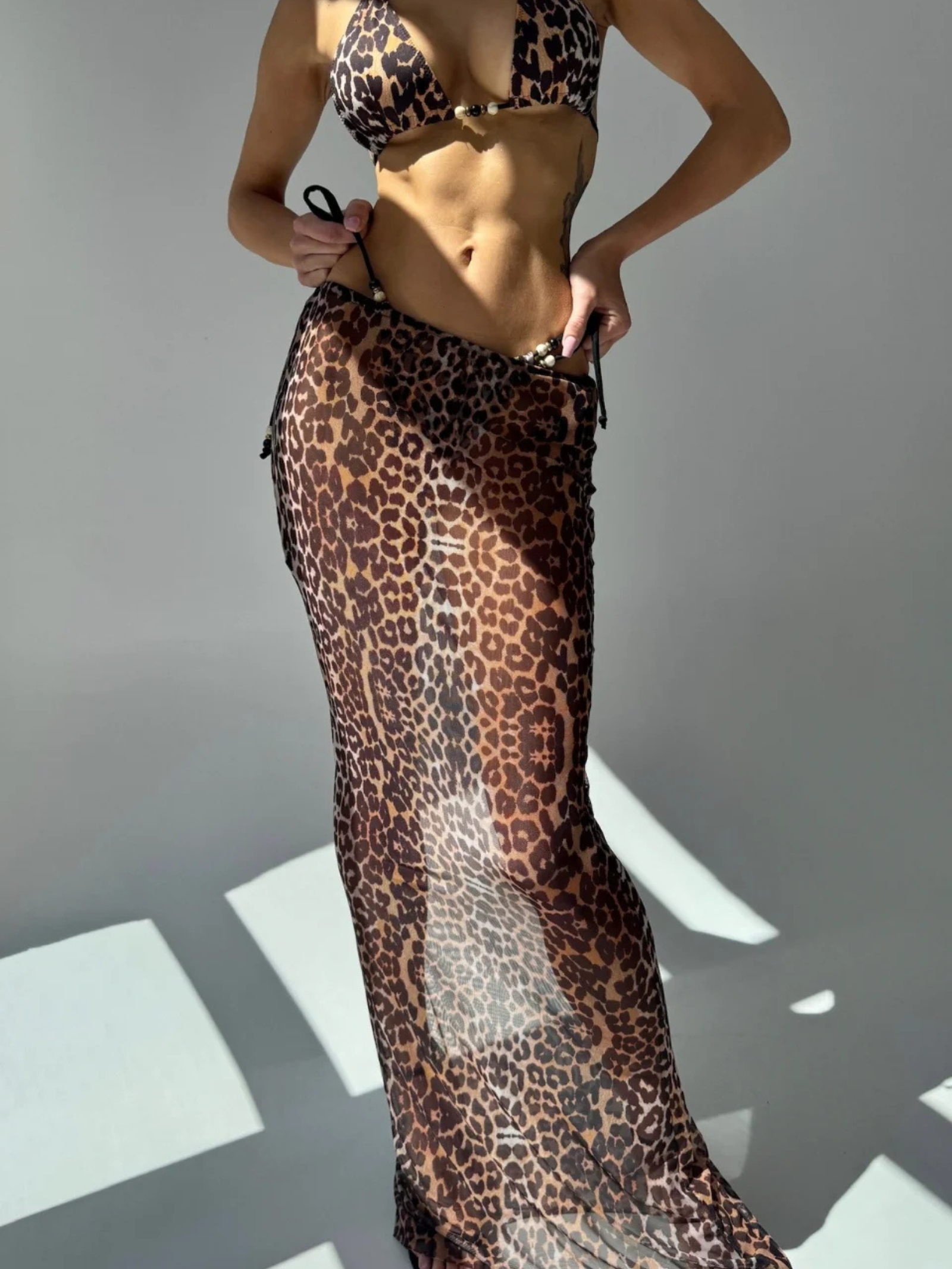 Komplet strój kąpielowy+spódnica CHIARA SWIMWEAR panterka Komplet strój kąpielowy+spódnica CHIARA SWIMWEAR panterka