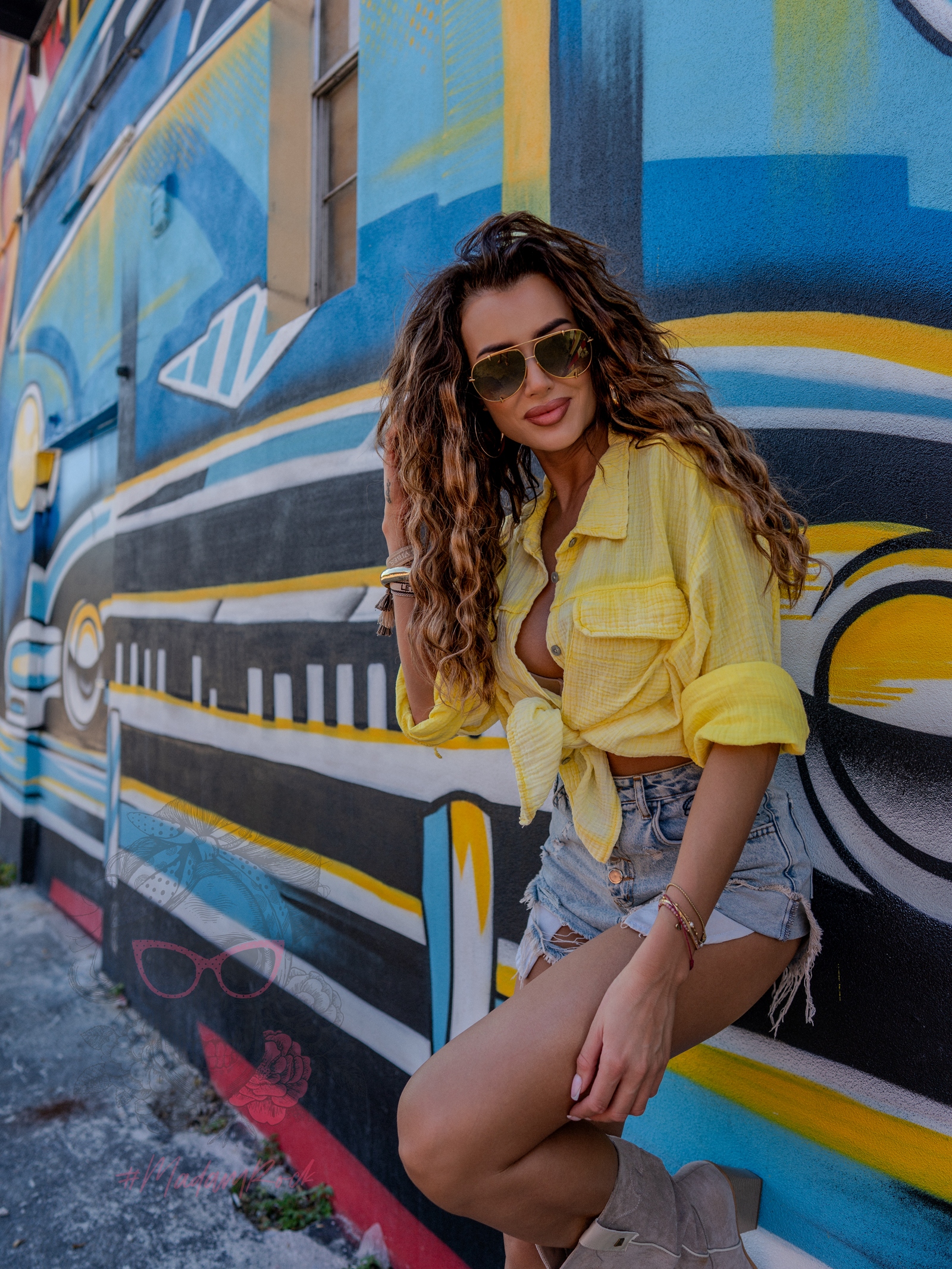 Koszula muślinowa KeyWest cytrynowa Koszula muślinowa KeyWest cytrynowa