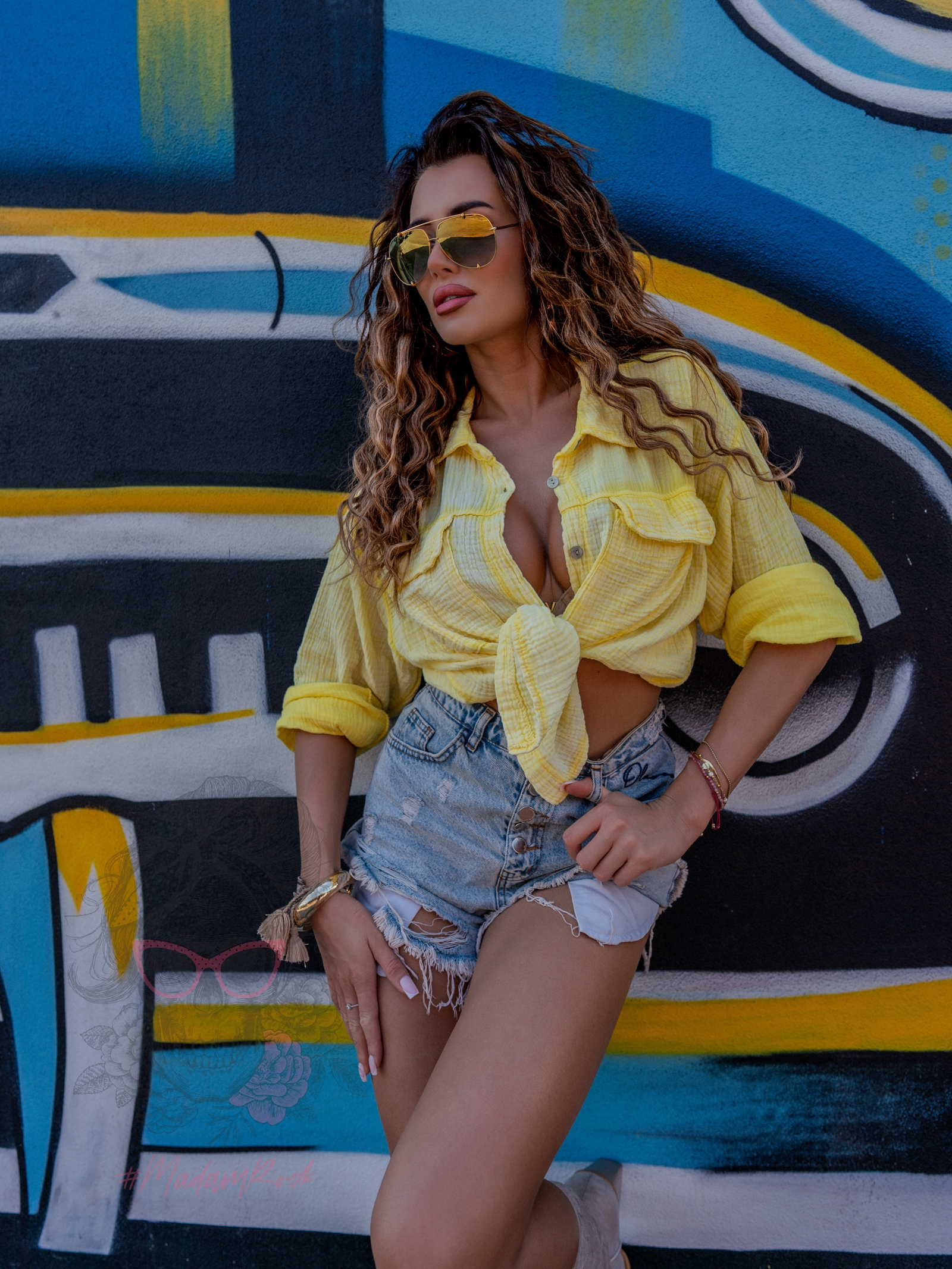 Koszula muślinowa KeyWest cytrynowa Koszula muślinowa KeyWest cytrynowa