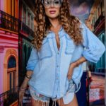 Koszula muślinowa KeyWest błękitna