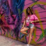 T-shirt bawełniany Solemare różowy