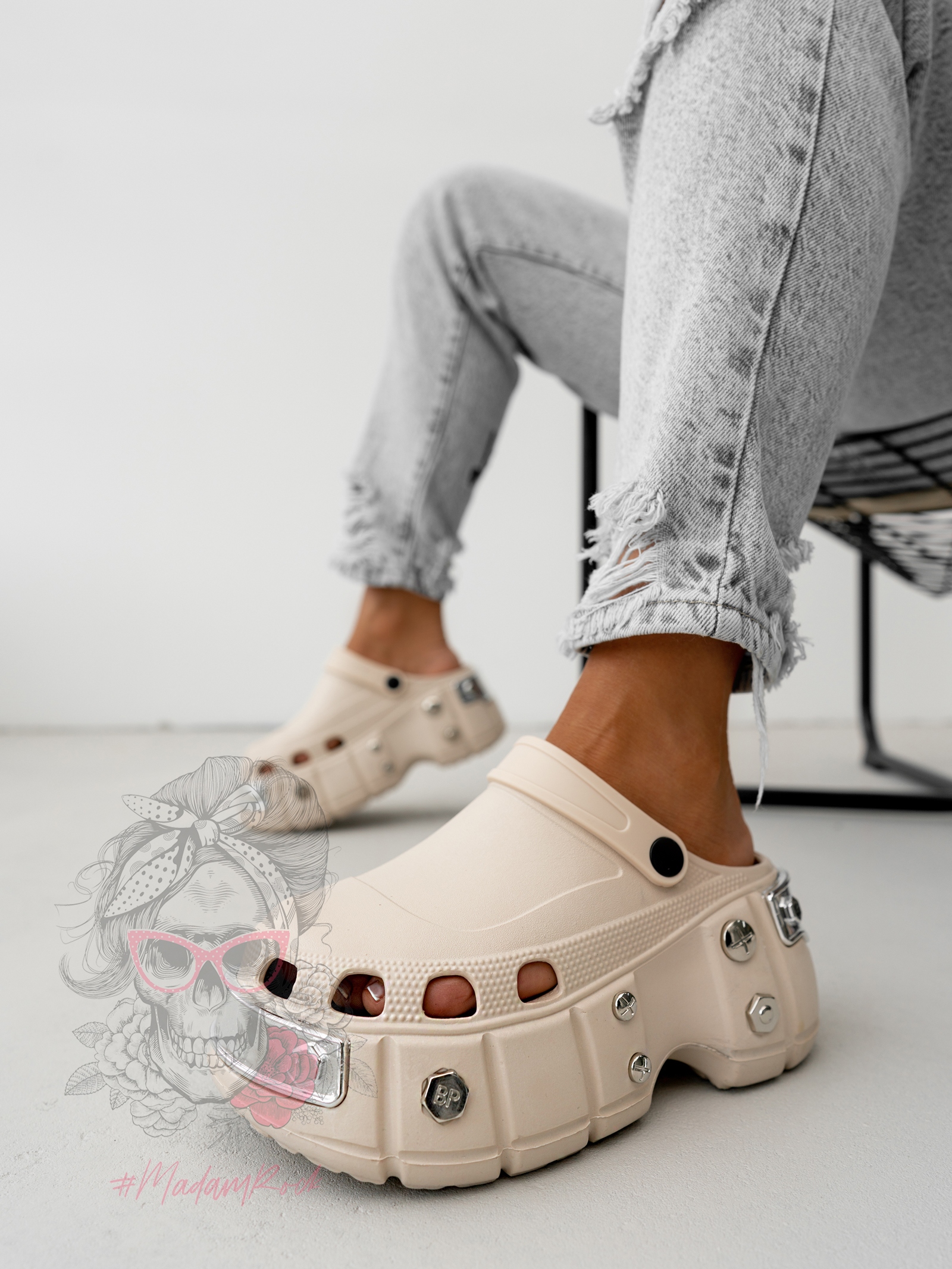 Chodaki piankowe Rock Sopo beżowe