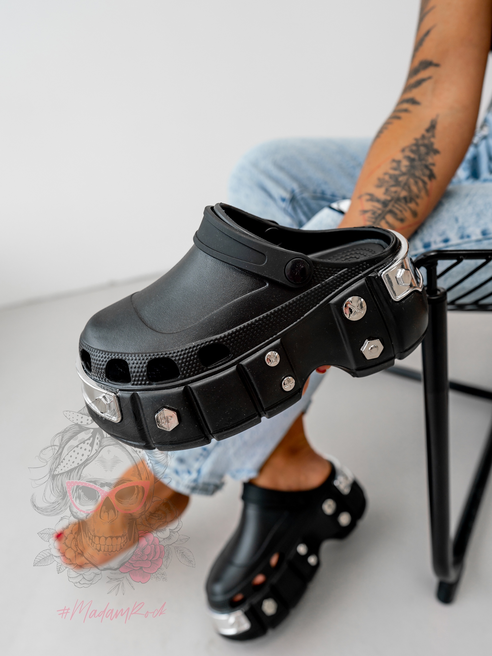 Chodaki piankowe Rock Sopo czarne