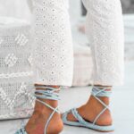 Sandały sznurowane Rock Forever Young błękitne