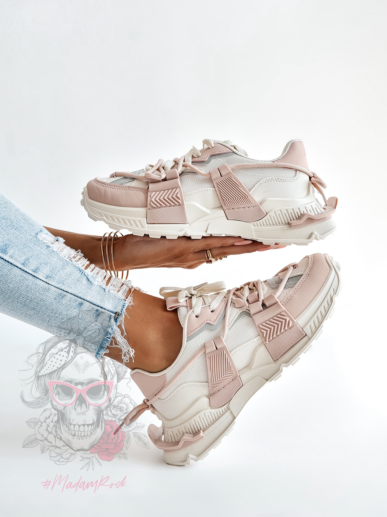 Buty sportowe Madam FeelGood puder