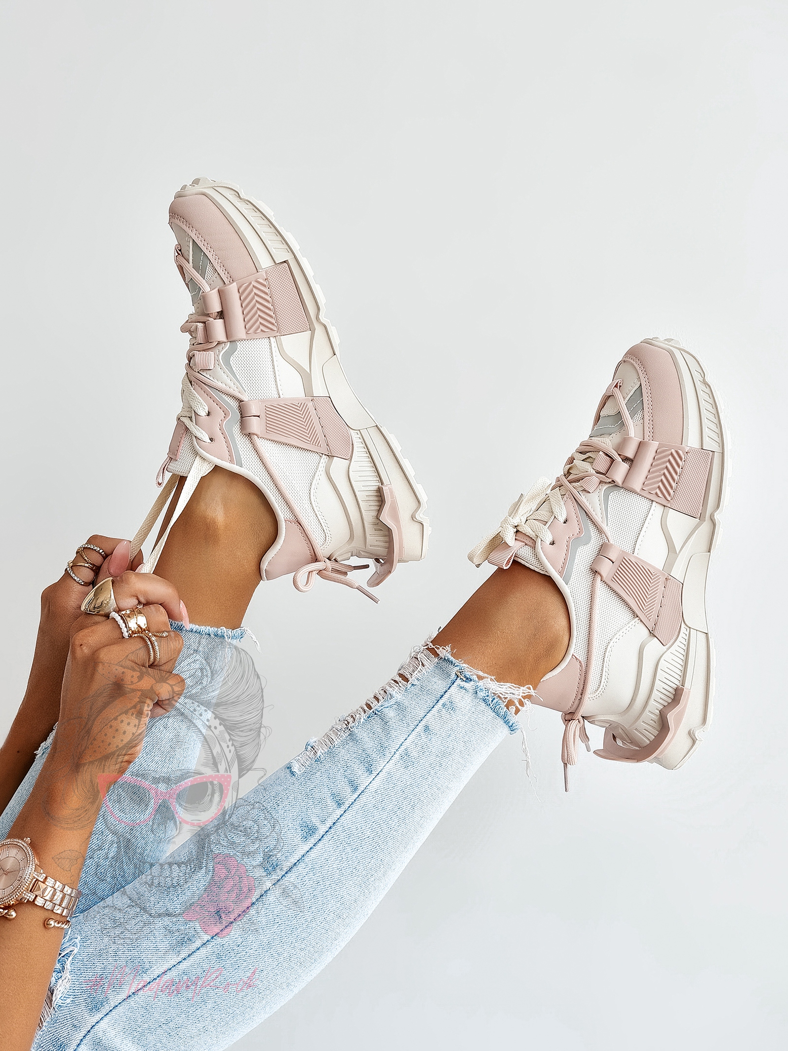 Buty sportowe Madam FeelGood puder