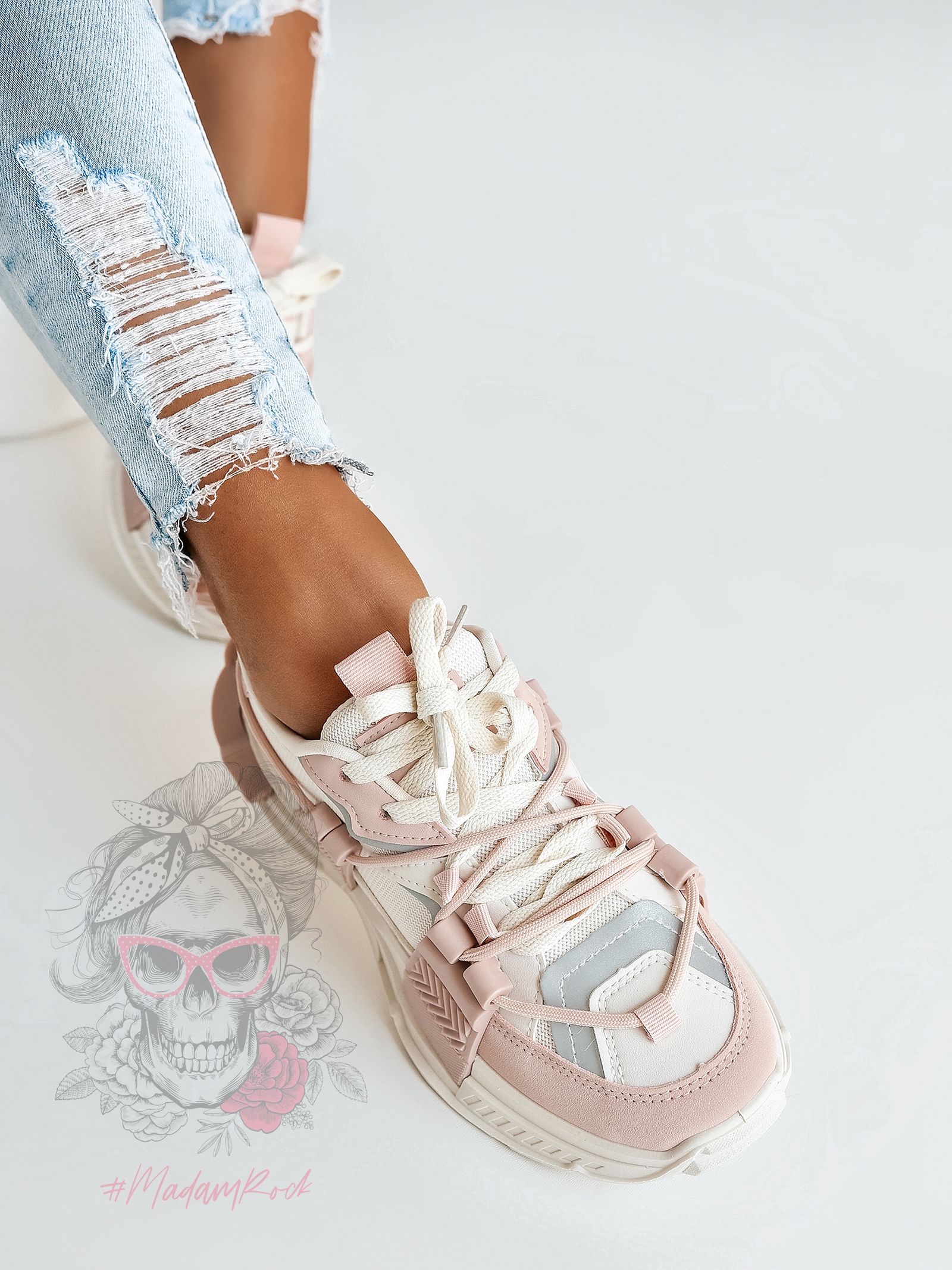 Buty sportowe Madam FeelGood puder