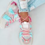 Buty sportowe Madam FeelGood multi miętowe