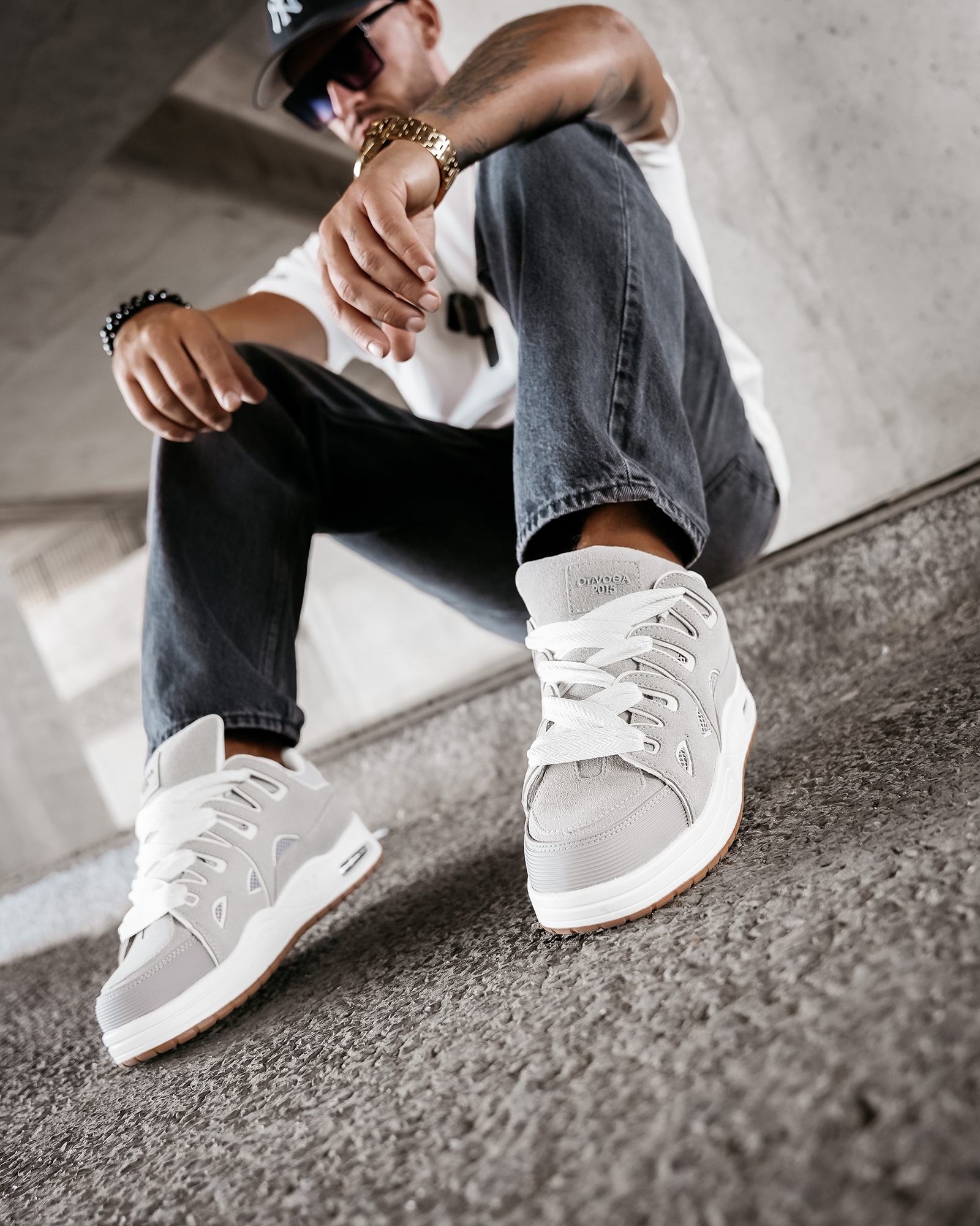 Buty sportowe sneakersy męskie AUTHENTIC OLAVOGA szare