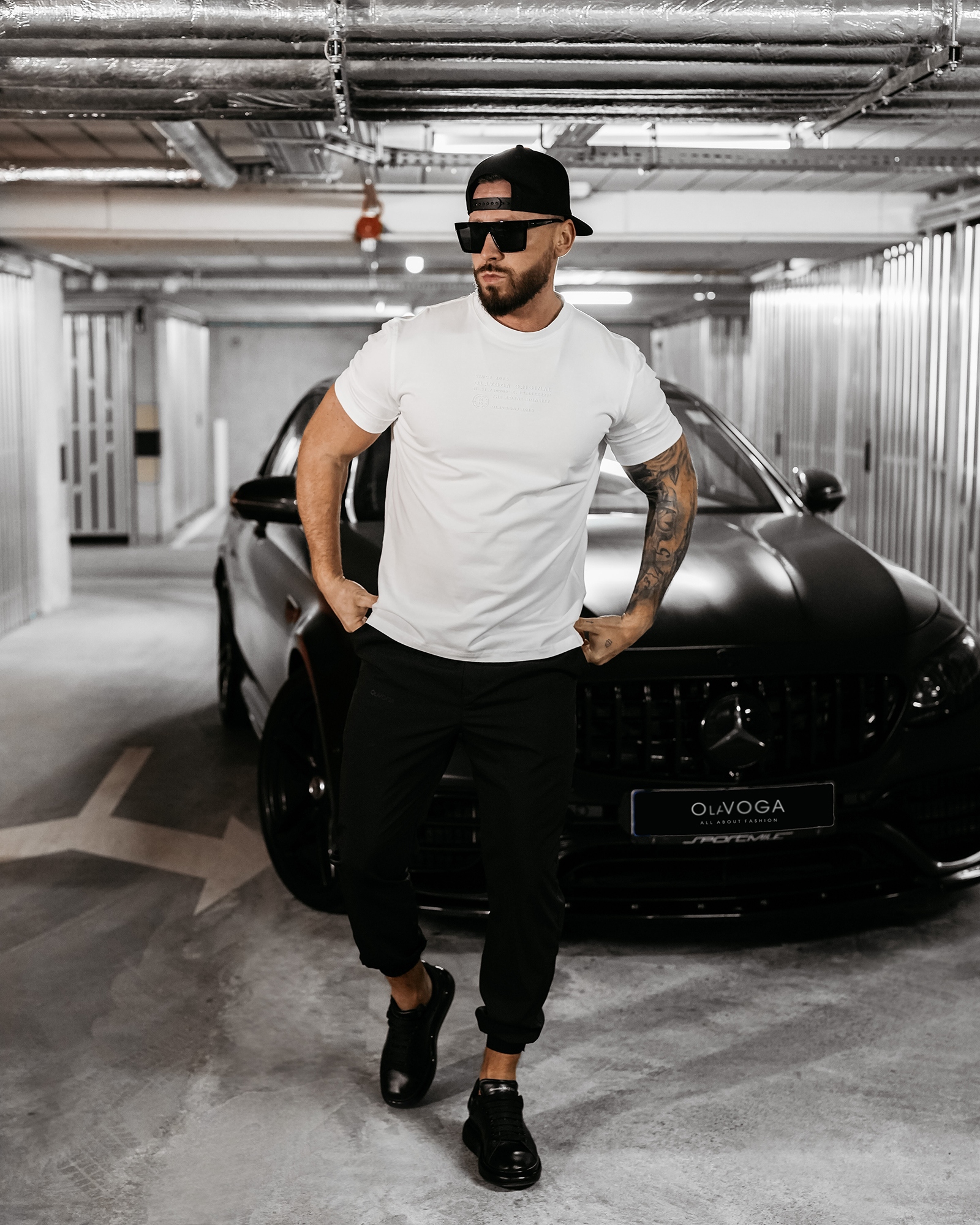 T-shirt męski logowany VALOR OLAVOGA ecru