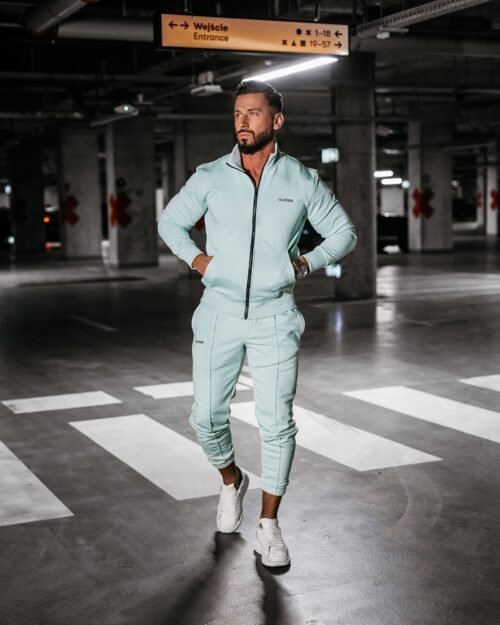 Dres męski bawełniany LOG OLAVOGA miętowy