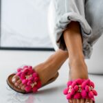 Klapki profilowane Madam Floer fuksja