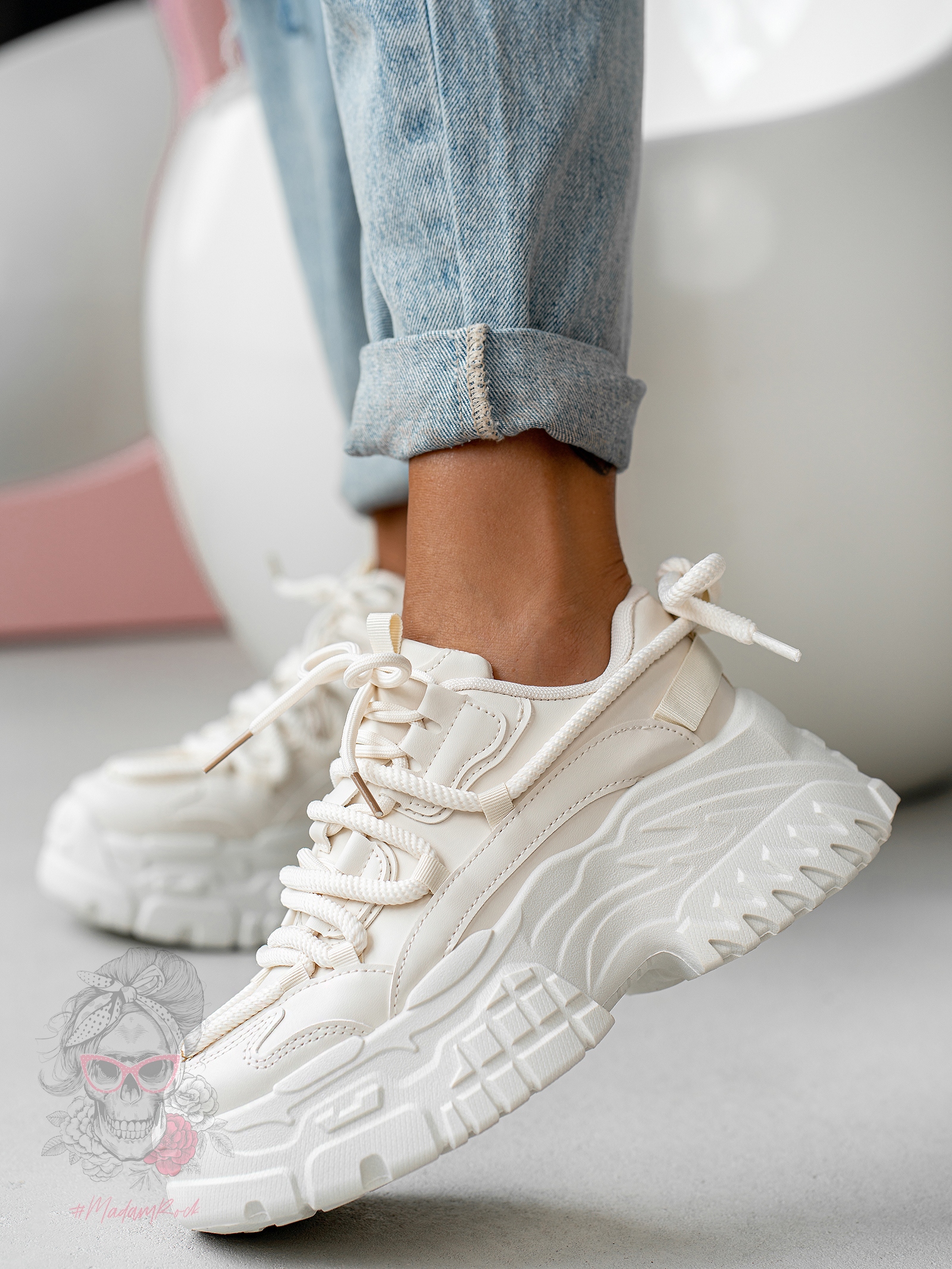 Buty sportowe Madam Katayo beżowe