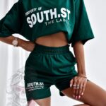 Komplet sportowy South SH ciemna butelkowa zieleń