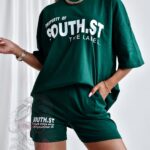 Komplet sportowy South SH ciemna butelkowa zieleń