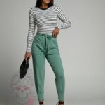 Spodnie dresowe Luss turkusowe