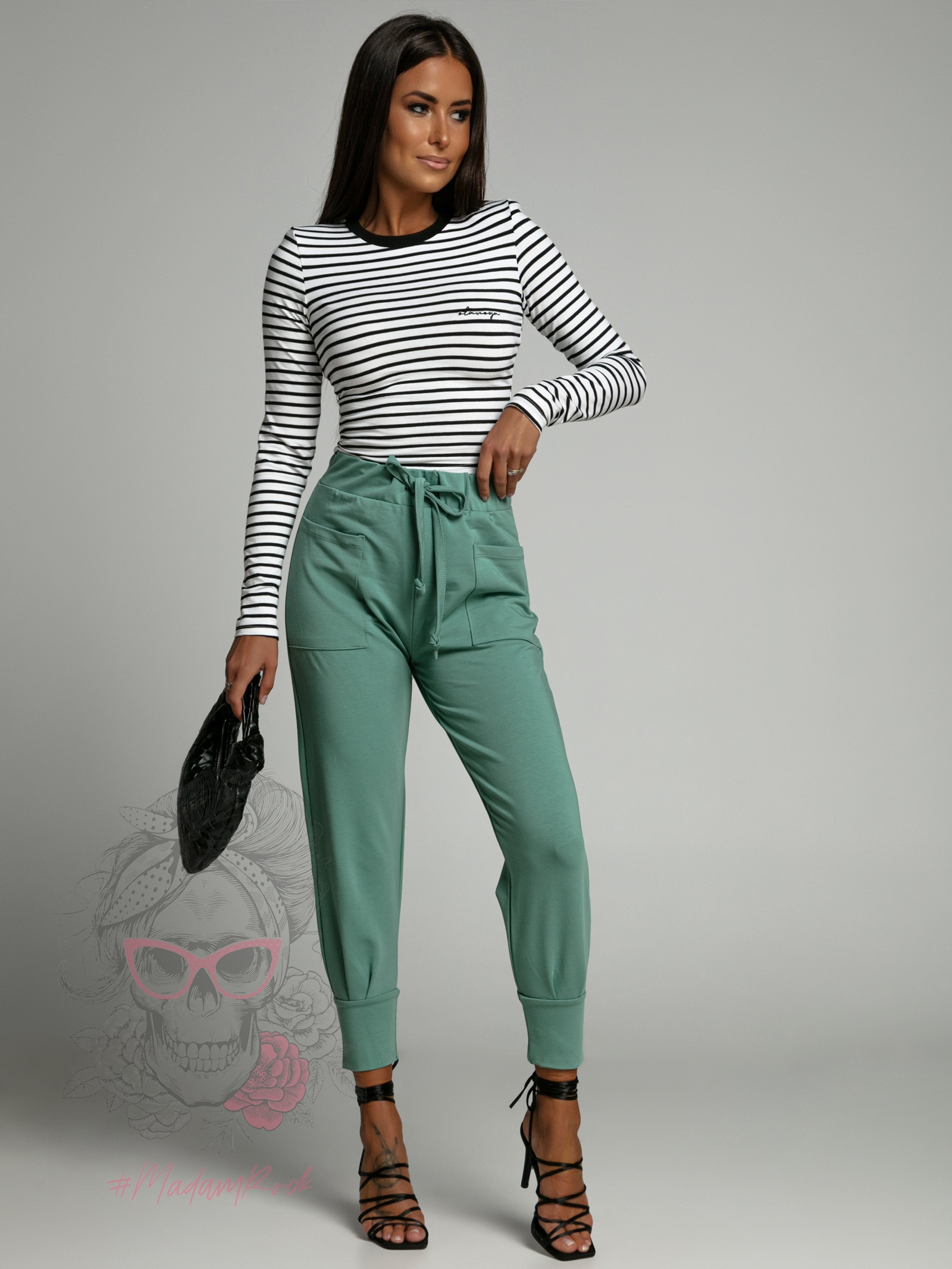 Spodnie dresowe Luss turkusowe