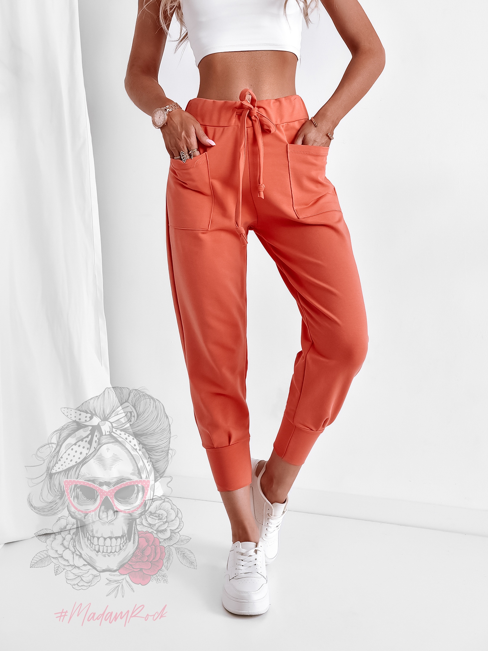 Spodnie dresowe Luss pomarańczowe