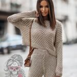 Komplet ażurowy Moneco złoty