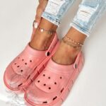 Buty piankowe/chodaki Rock Dopti pudrowe