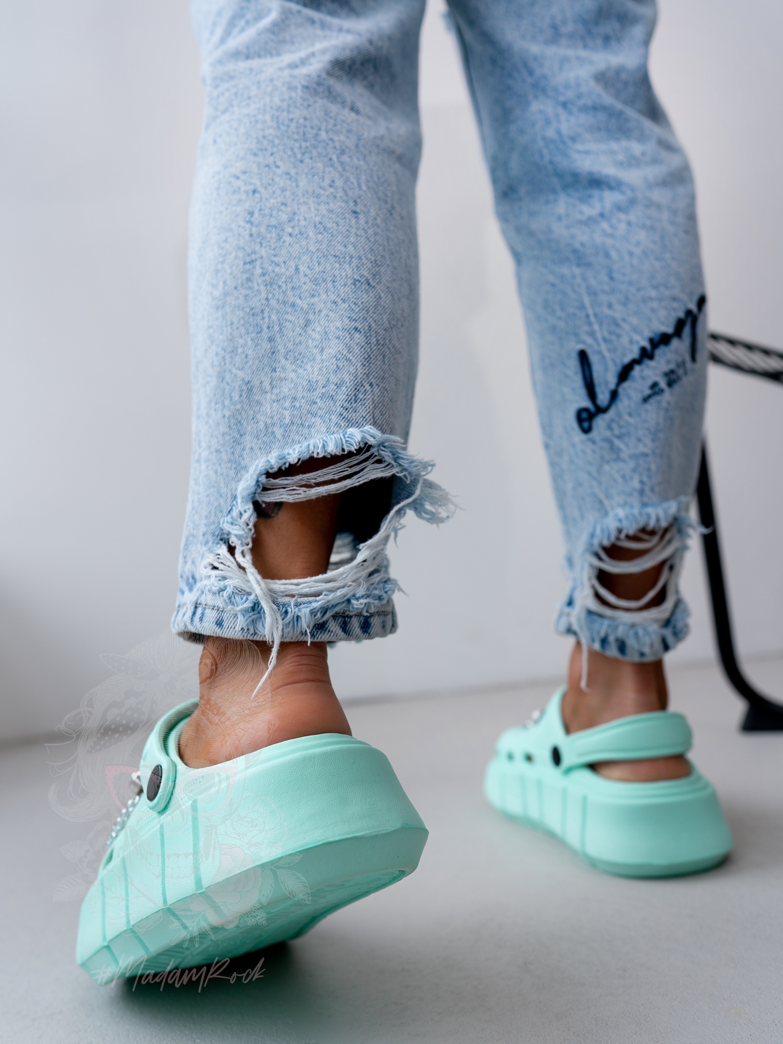 Sandały chodaki Rock Wanna Be With You miętowe Sandały chodaki Rock Wanna Be With You miętowe