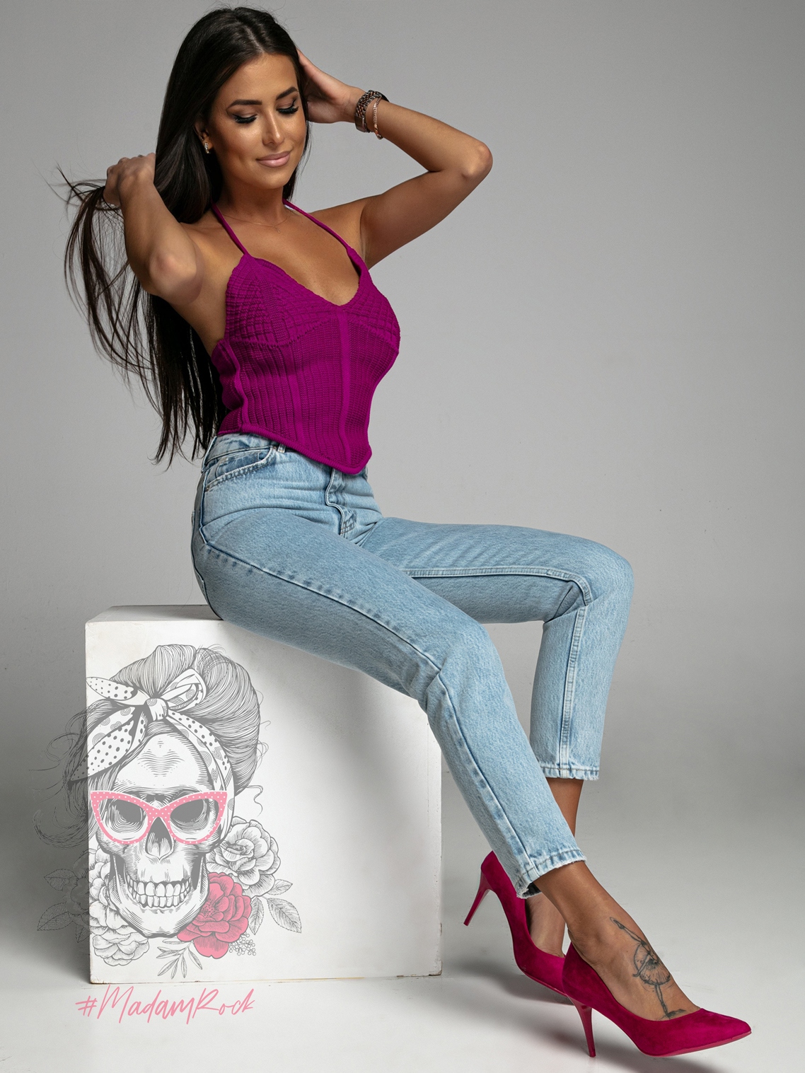 Czółenka klasyczne Nelson fuksja